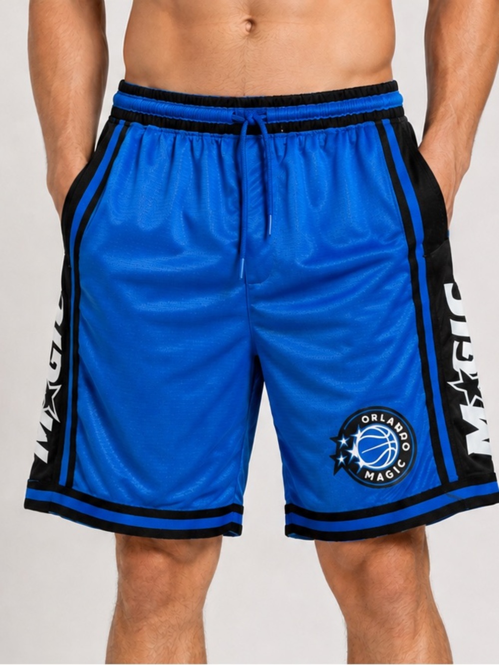 NBA Orlando Magic Ultra Game Men’s Basketball Shorts Blue Black L NWT